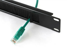 Load image into Gallery viewer, Cable Management Brush Tidy Bar 1U 19” Network Rack! Thick