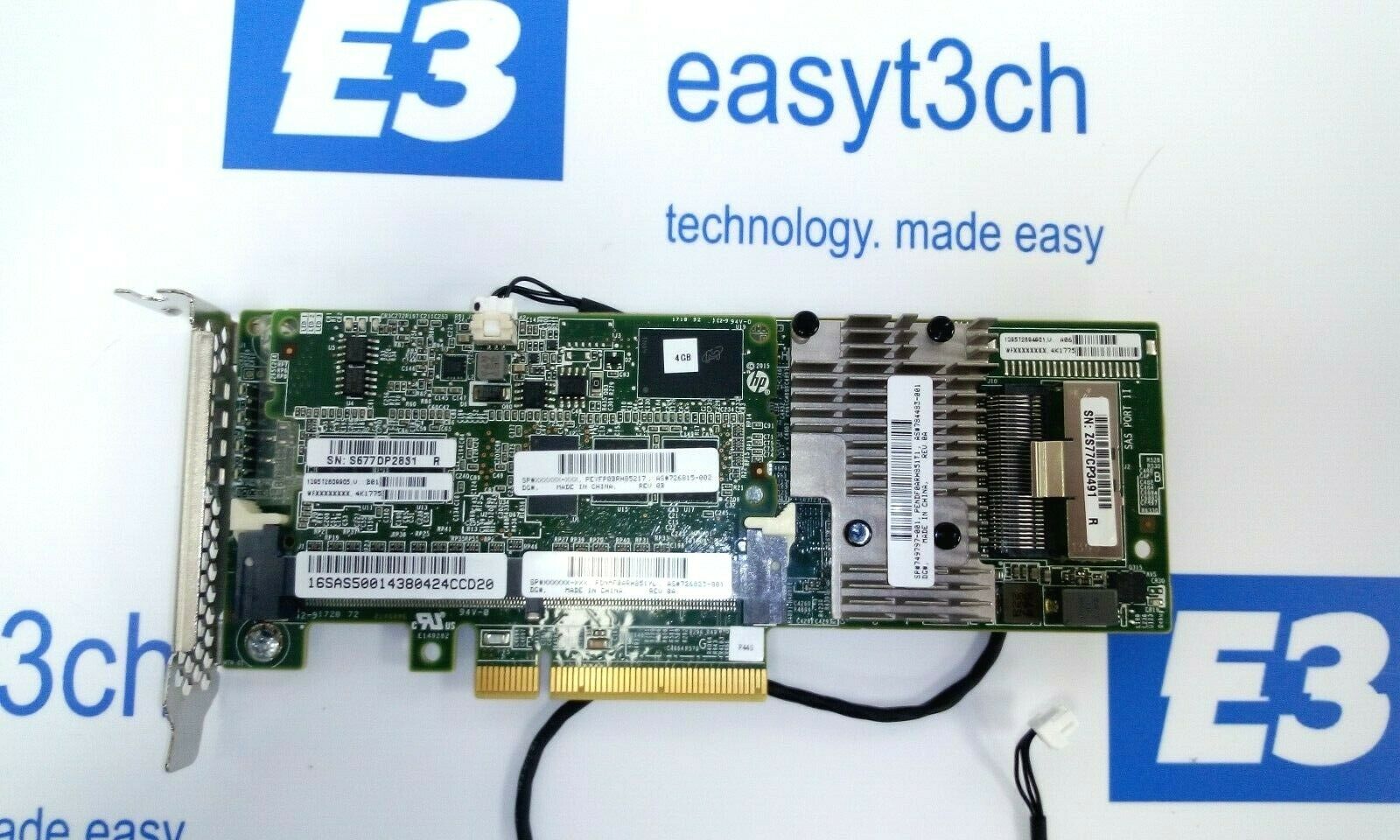 HP Smart Array P440 4GB Cache 749797-001 FH PCIe 12G RAID Controller 7 –  Easyt3ch