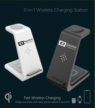 Load image into Gallery viewer, Fast E3 wireless Charger Dock 3 in 1 Stand for iPhone and Android Devices
