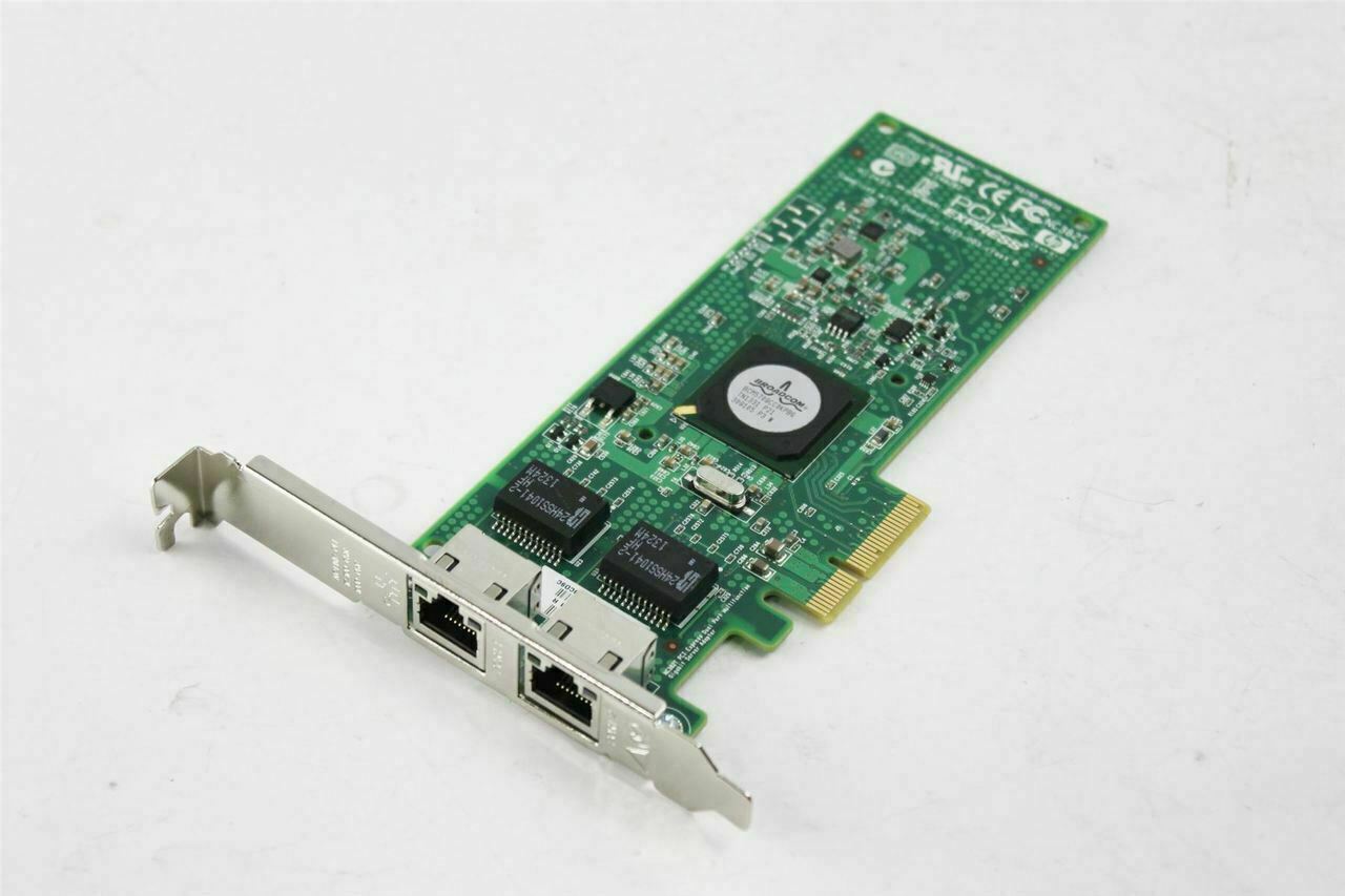HP NC382T PCI-e 458491-001 Dual Port Gigabit Network Adapter Card 453055-001