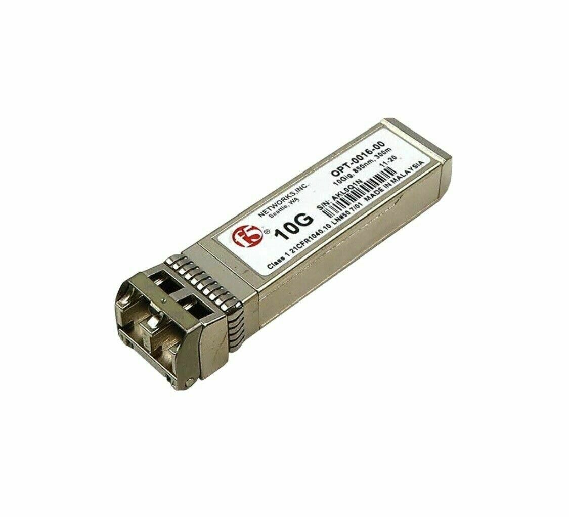 F5 OPT-0016-00 10GBase-SR Fibre Optic Transceiver Module SFP+ GBIC Switch 10GB