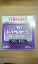 Load image into Gallery viewer, NEW! Maxell LTO Ultrium 3 Tape 400GB/800GB LTO3 Data Cartridge Tape LT0U3/400 XJ
