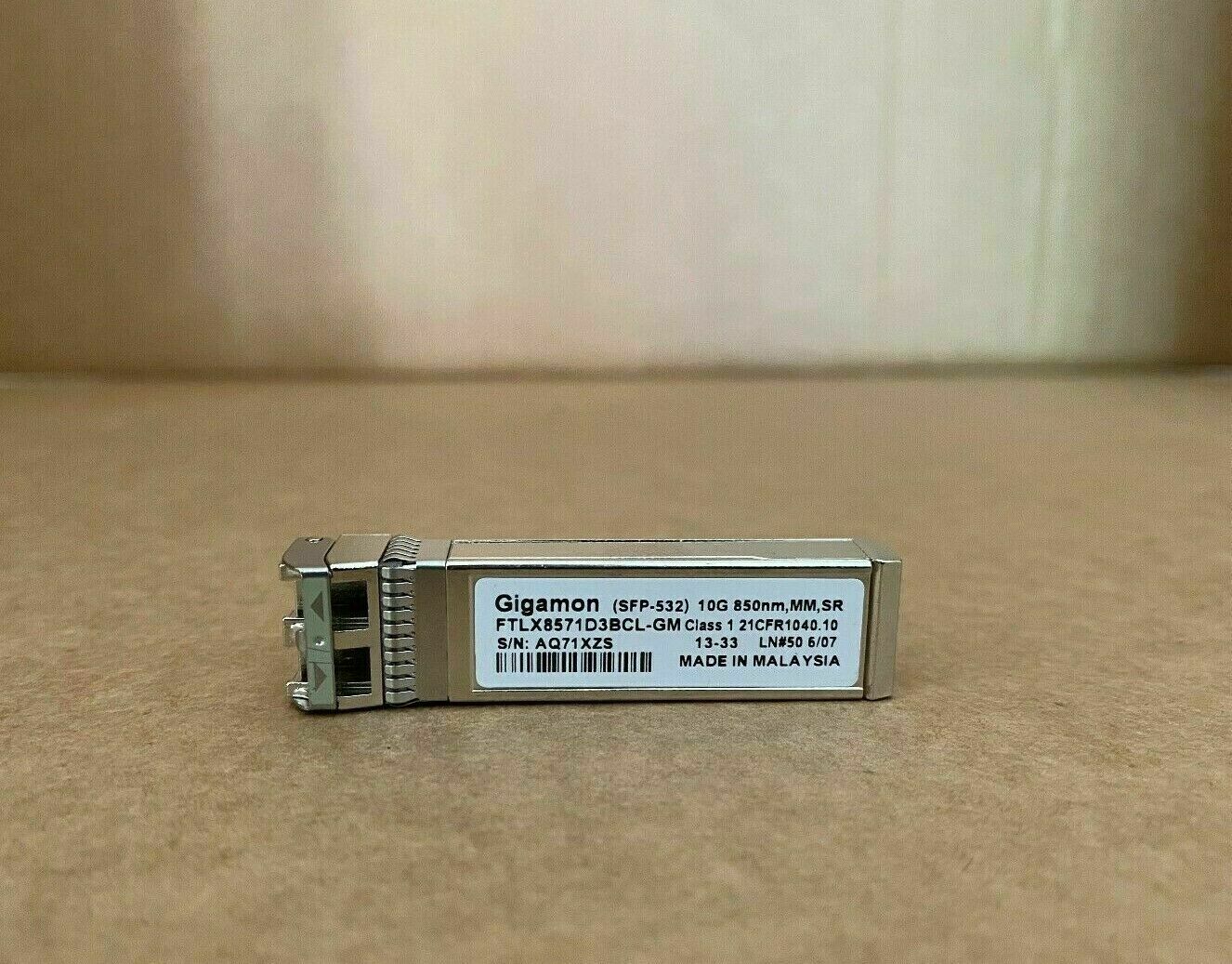 Gigamon FTLX8571D3BCL-GM SFP-532 10G MM SR SFP+ SFP-10G-SR Transceiver Module