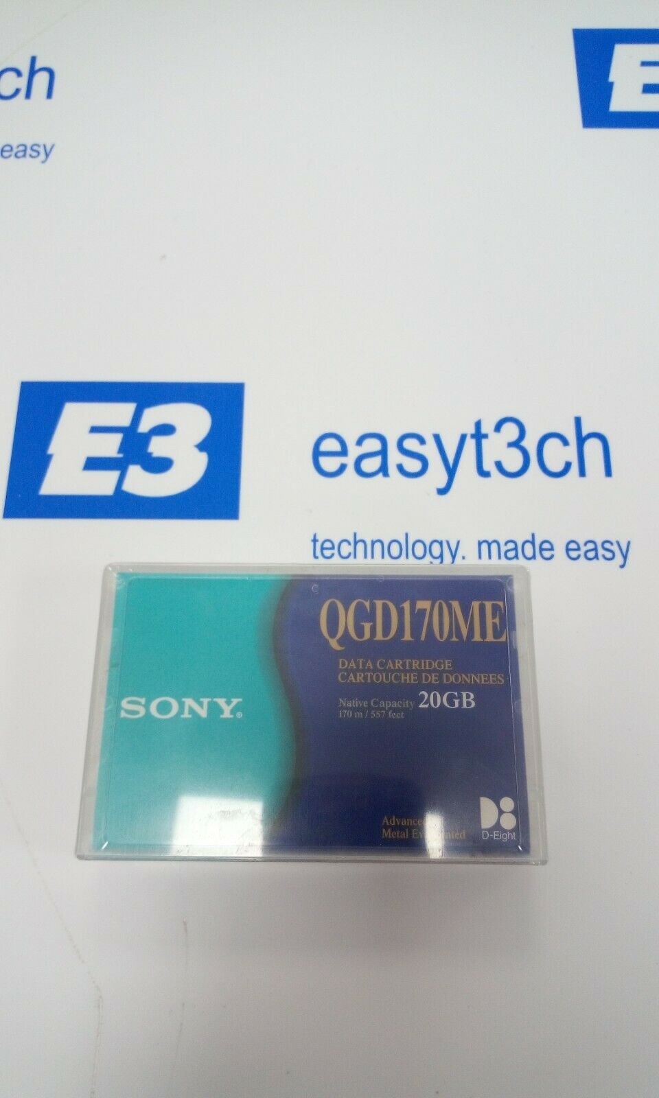 NEW! SONY QGD170ME AME 20GB 170m Data Tape Cartridge Mammoth 8mm - SEALED
